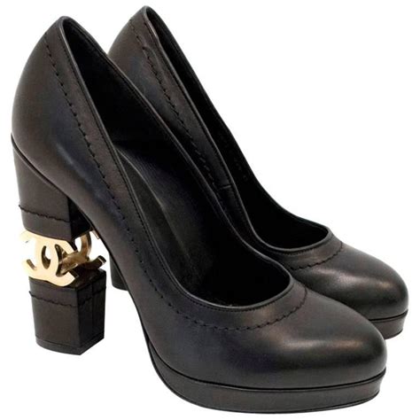 chanel black gold pumps|Shoes — Fashion .